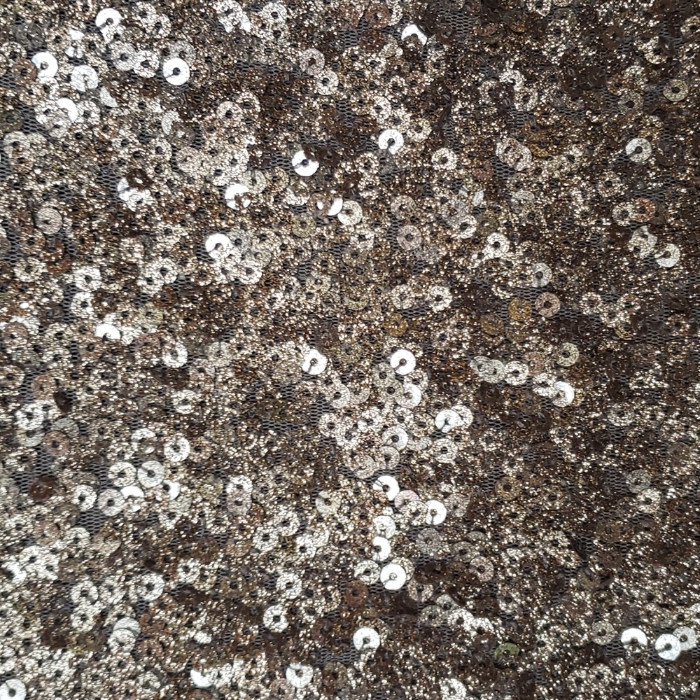 EXPRESS Gold Sequin Cutout Bodycon Mini Dress sz 6 Women's Cocktail Evening - Picture 5 of 8